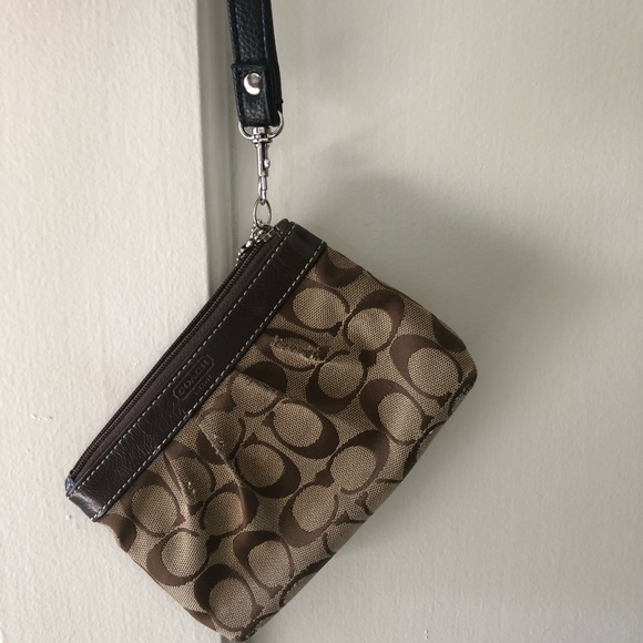 Coach Bags Classic Coach Wristlet With Logo Poshmark
